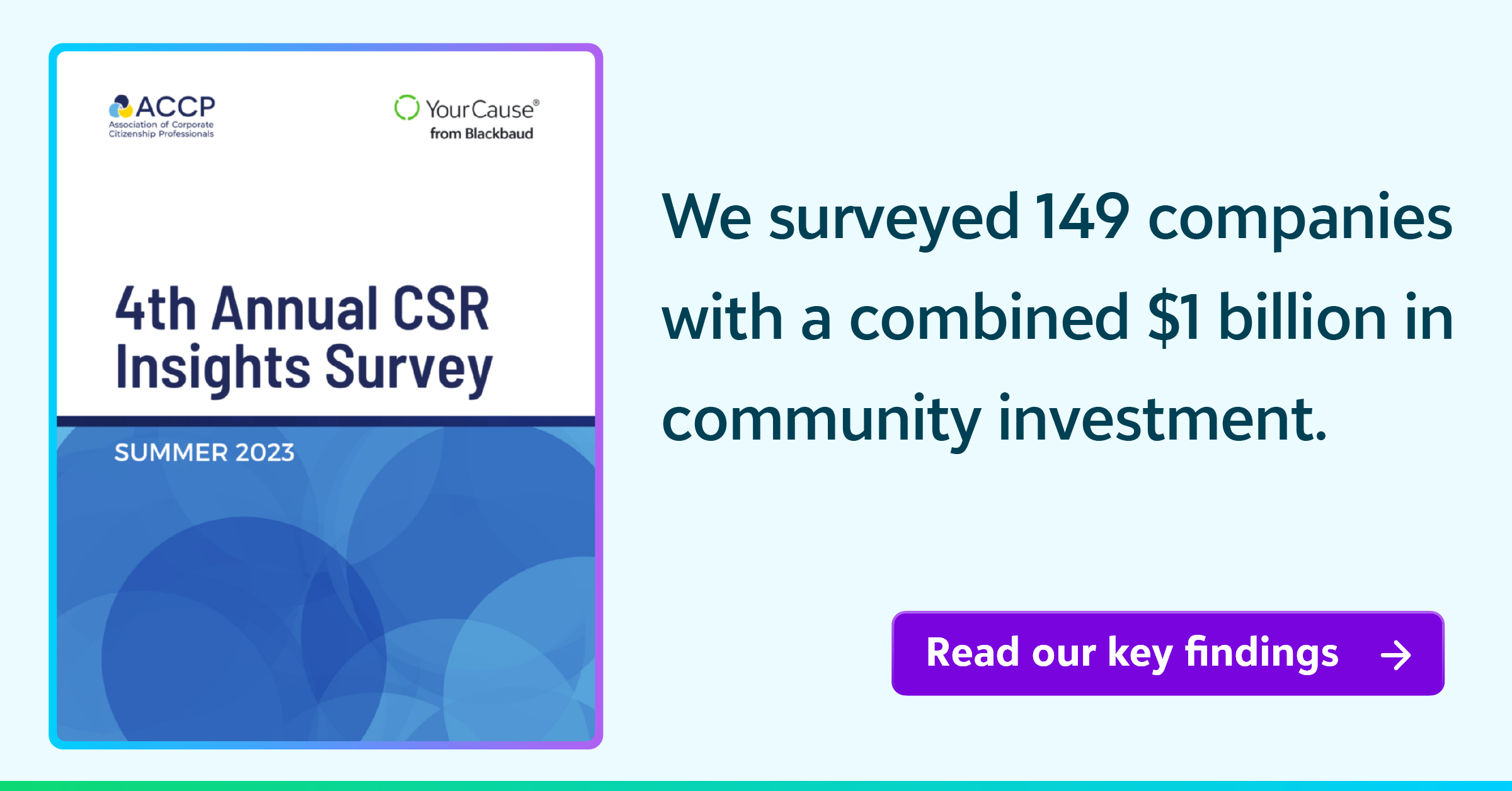 4th annual CSR insights survey summer 2023