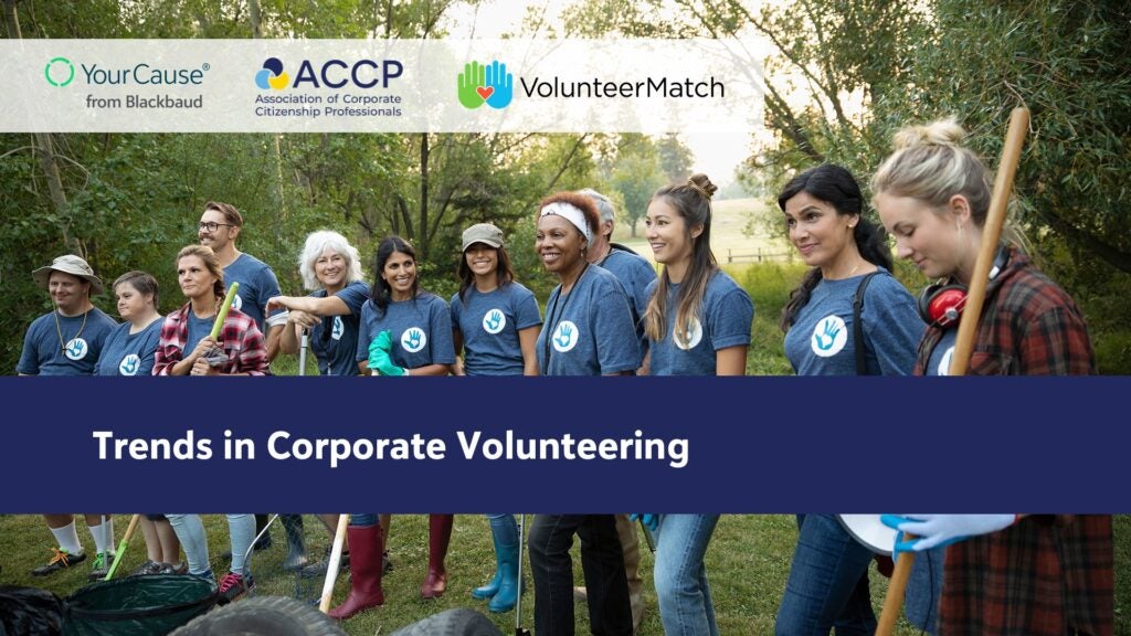 trends in corporate volunteering banner