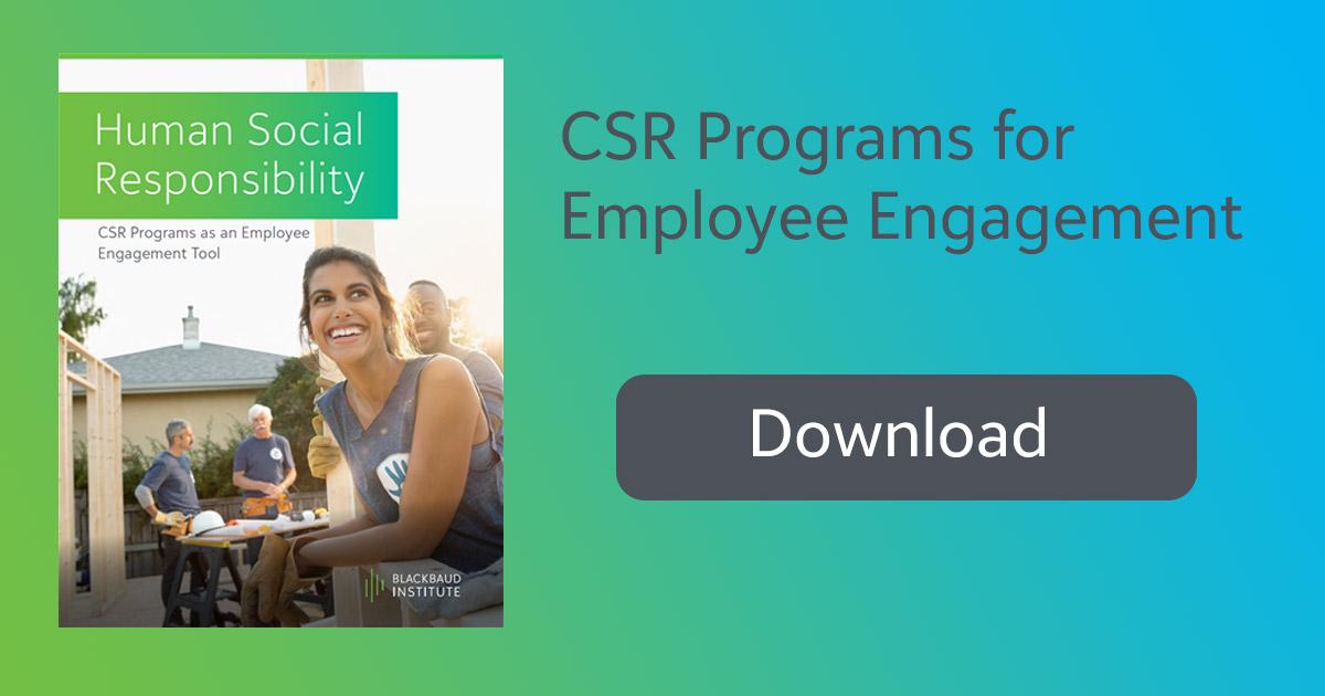 CSR programs for employee engagement banner