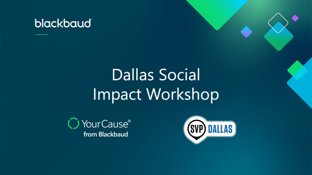 Dallas social impact workshop banner