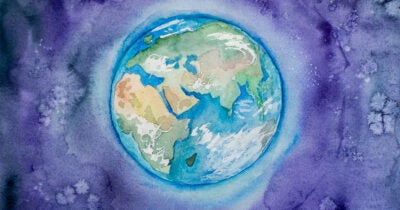 a painting of Earth