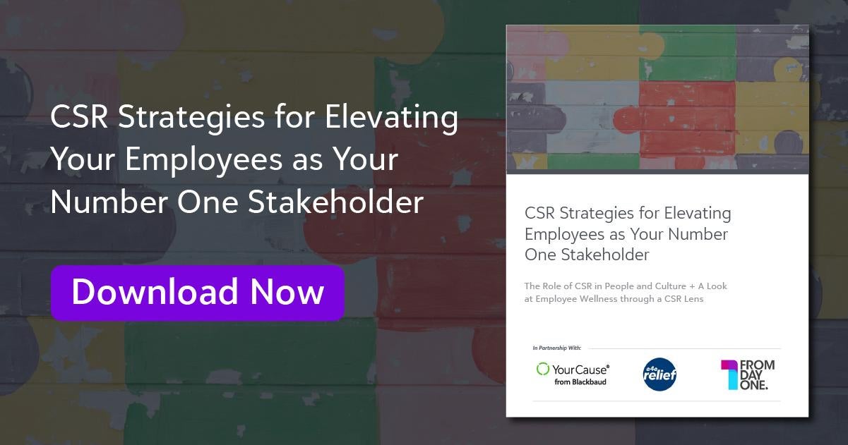 CSR Strategies for elevating your employees as your number one stakeholder download now banner