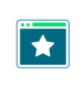 star with tab icon