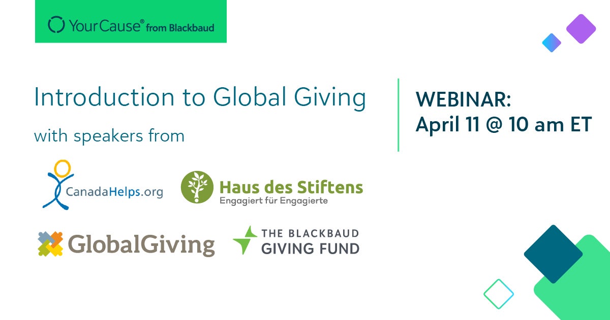 Introduction to global giving webinar banner