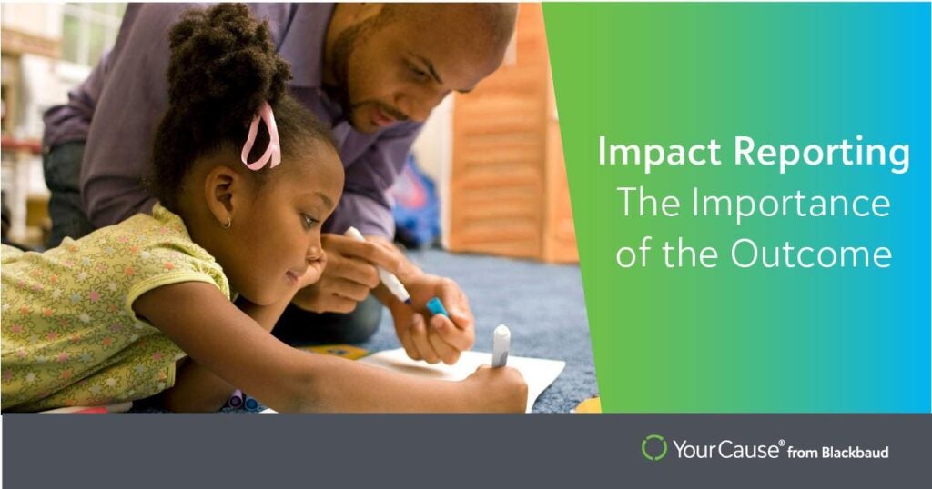 impact reporting the importance of the outcome banner