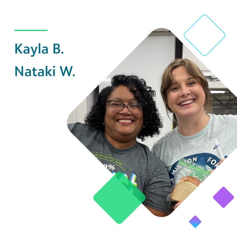 Kayla B. and Nataki W.