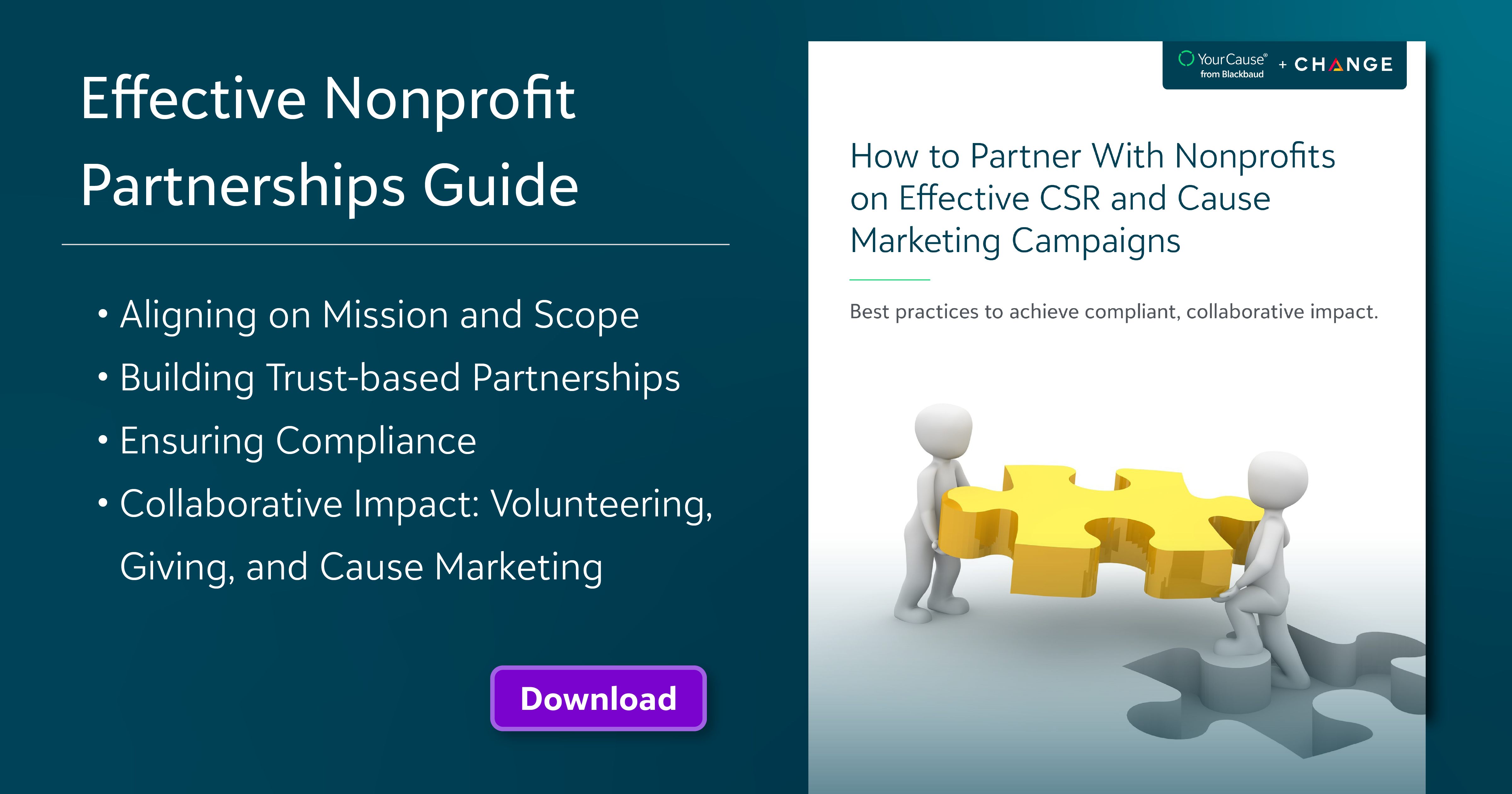 Effective nonprofit partnerships guide banner