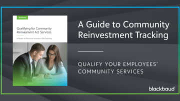 A guide to community reinvestment tracking qualifying your employees community service banner