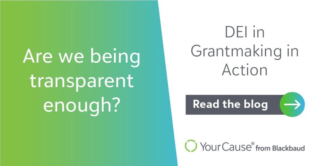 DEI in Grantmaking Action blog banner