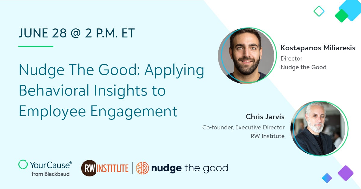 nudge for good applying behavioral insights to employee engagement banner