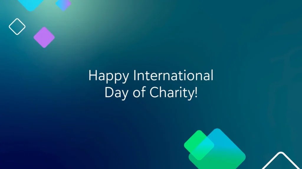 Happy international day of charity banner