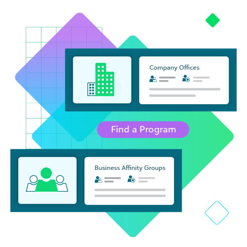 find a program, company offices business affinity groups tab